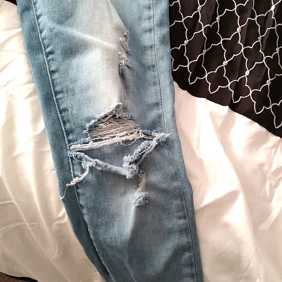 💙 EUC American Eagle Ladie's Next Level Stretch Curvy Highest Rise Jeggings, 4R - Picture 11 of 14